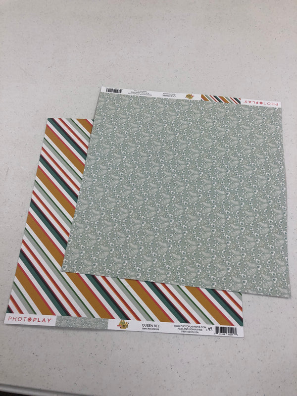 Queen Bee - Wild Honey - 12 x 12 Scrapbook Paper