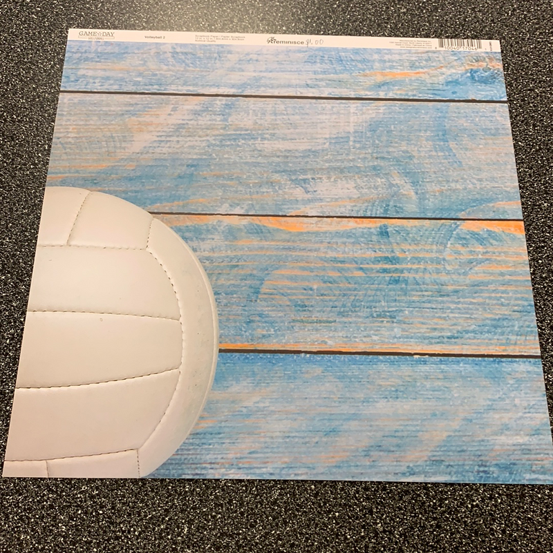 Volleyball 2 - Volleyball - 12 x 12 Scrapbook Paper