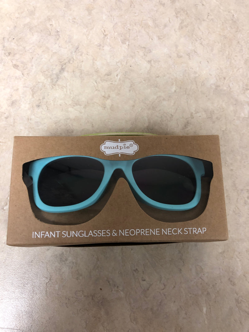 Blue Infant Sunglasses & Neoprene Neck Strap - 0 - 2 Years