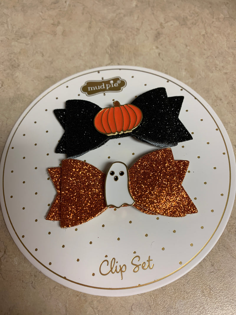 Pumpkin Ghost Clip Set