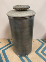 Metal Canister with Wooden Top - Large