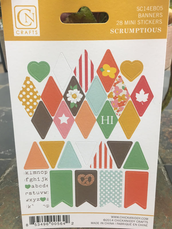 Scrumptious Banners Mini Stickers