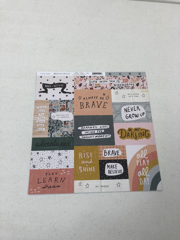 Always - Magical Forrest - 12 x 12 Scrapbook Paper