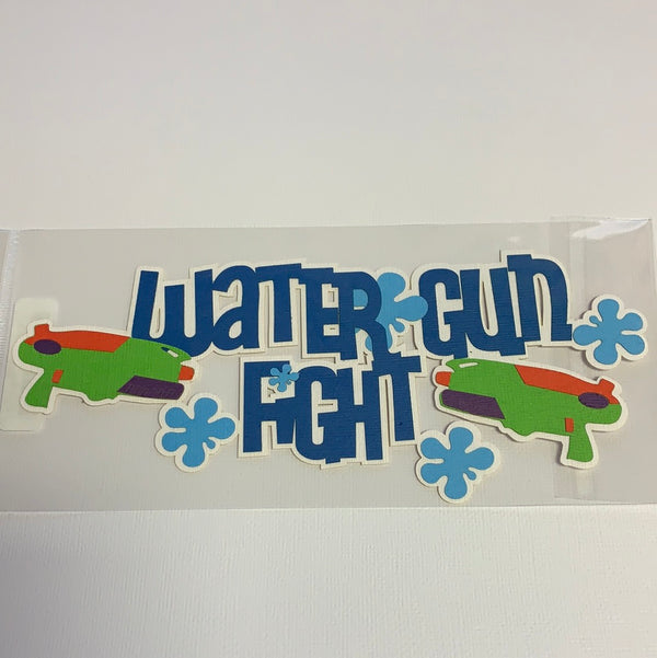 Water Gun Fight - Die Cut