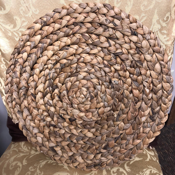 Braided Water Hyacinth Placemat - Tag
