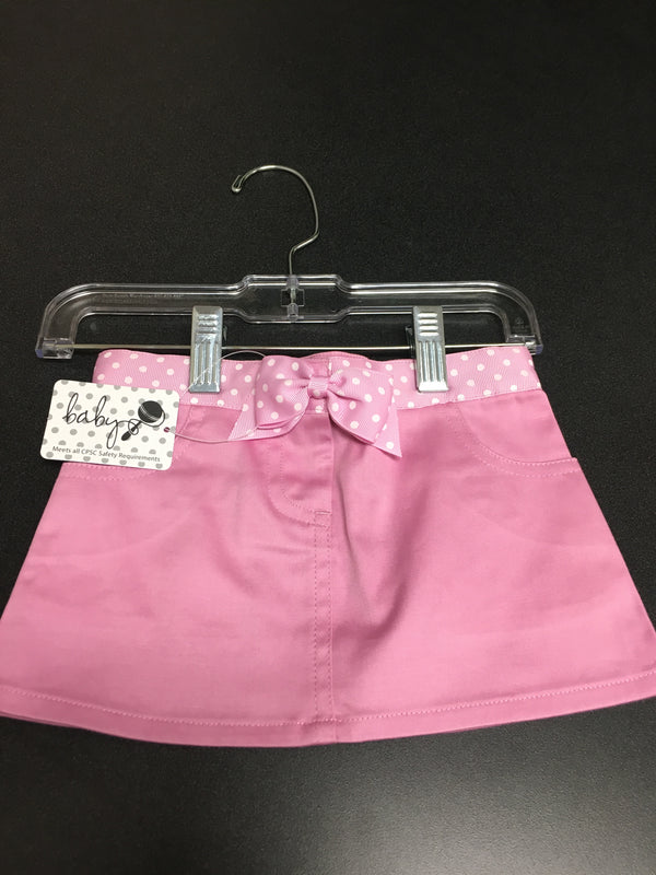 6-12 month pink skirt with belt