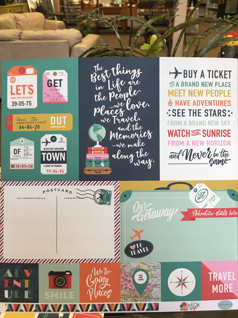 JOURNALING CARDS- PACK YOUR BAGS