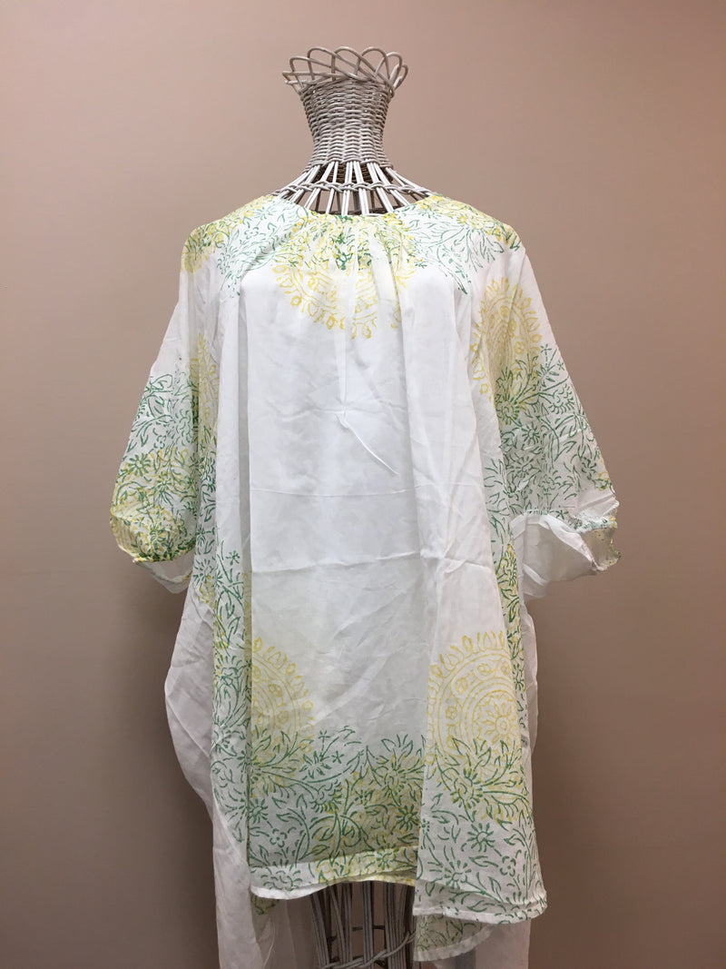 Yellow and Green, Green and Blue Beach Tunic