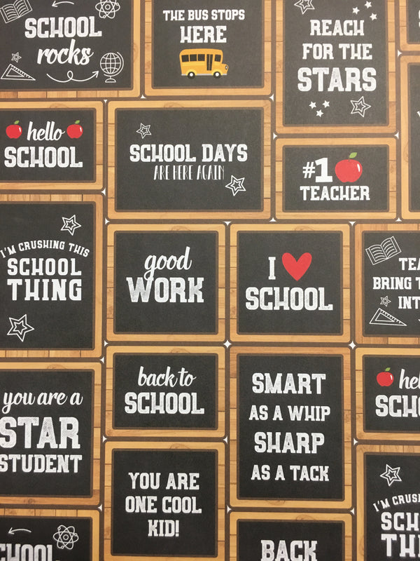CHALK BOARD CARDS - BACK TO SCHOOL