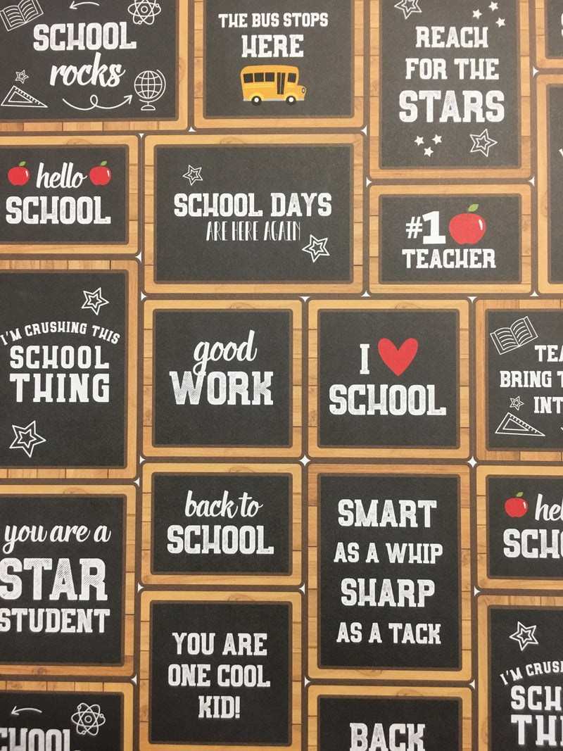 CHALK BOARD CARDS - BACK TO SCHOOL