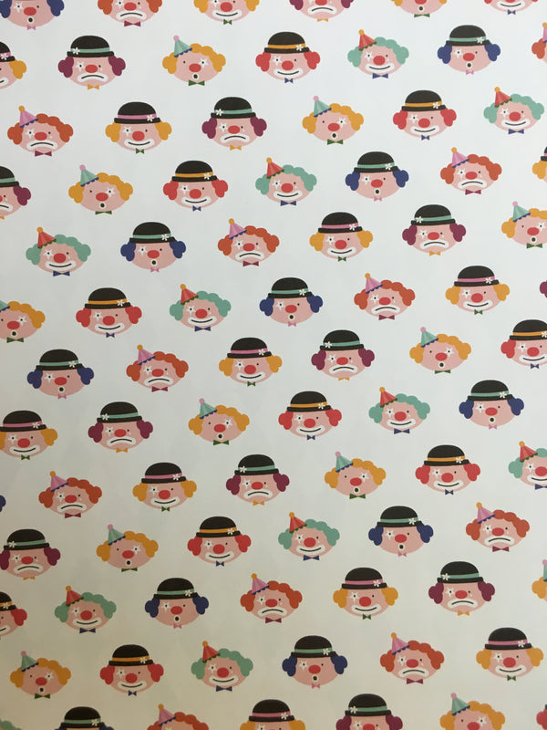 Clowns - Big Top Dreams - 12 x 12 Scrapbook Paper