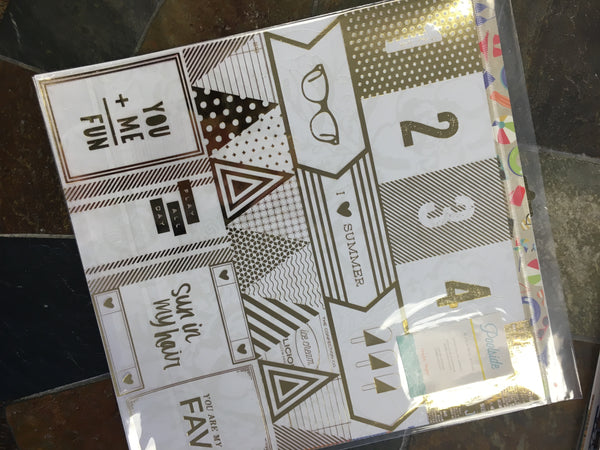 Poolside Gold Foil on Acetate