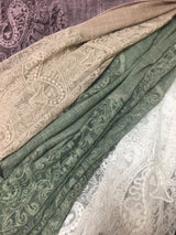 Lace Paisley Wraps - 5 Assorted Colors