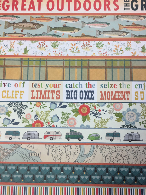 The Great Outdoors Border Strips - Carta Bella