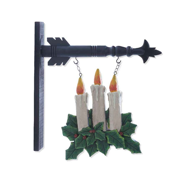 Candles and Holly Arrow