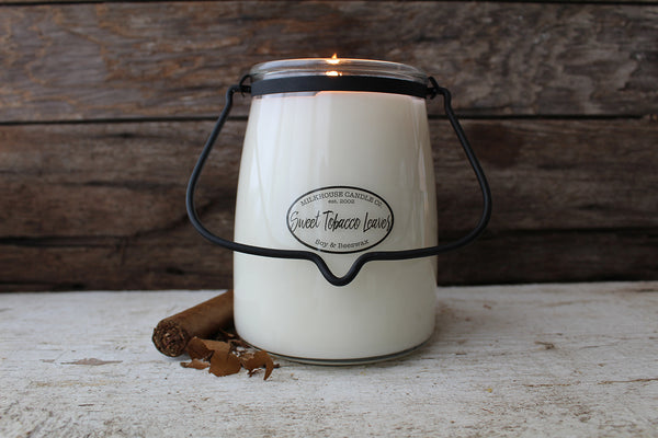 Sweet Tobacco Leaves 22 oz Butter Jar Candle